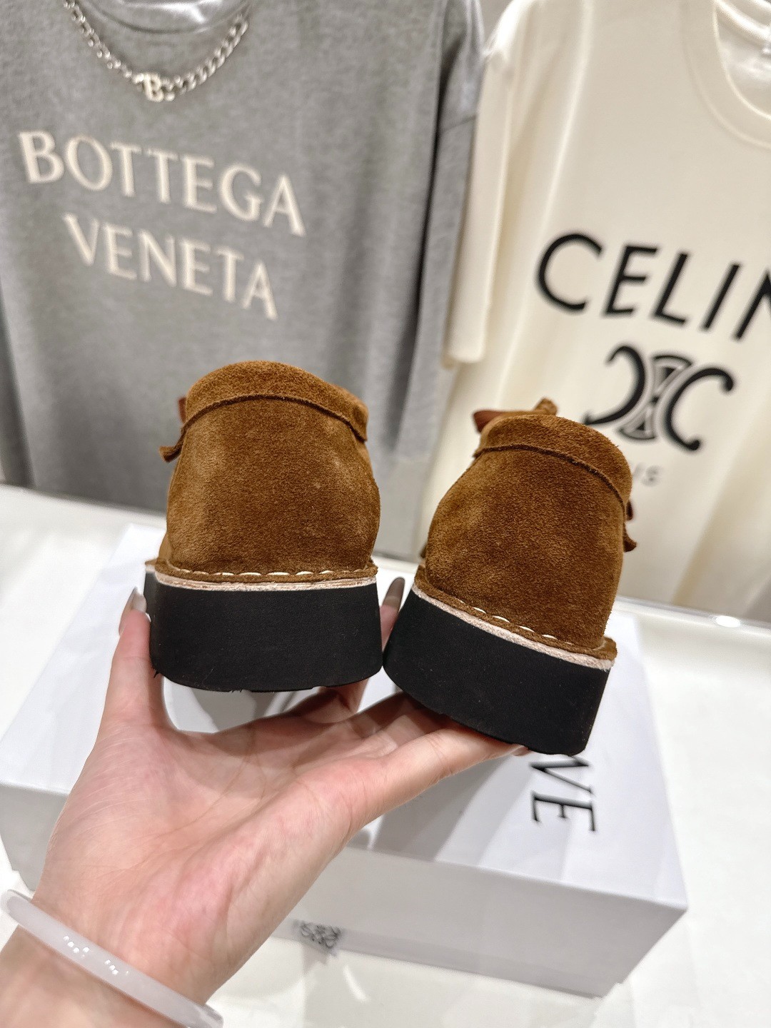 LOEWE ファロ スエード ボートシューズ ロエベ シューズ スーパー