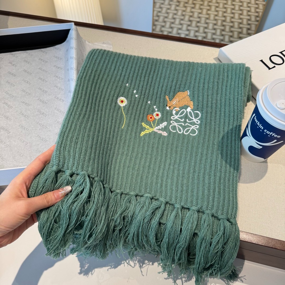 LOEWE x Suna Fujita ニットマフラー ロエベ スカーフ コピー