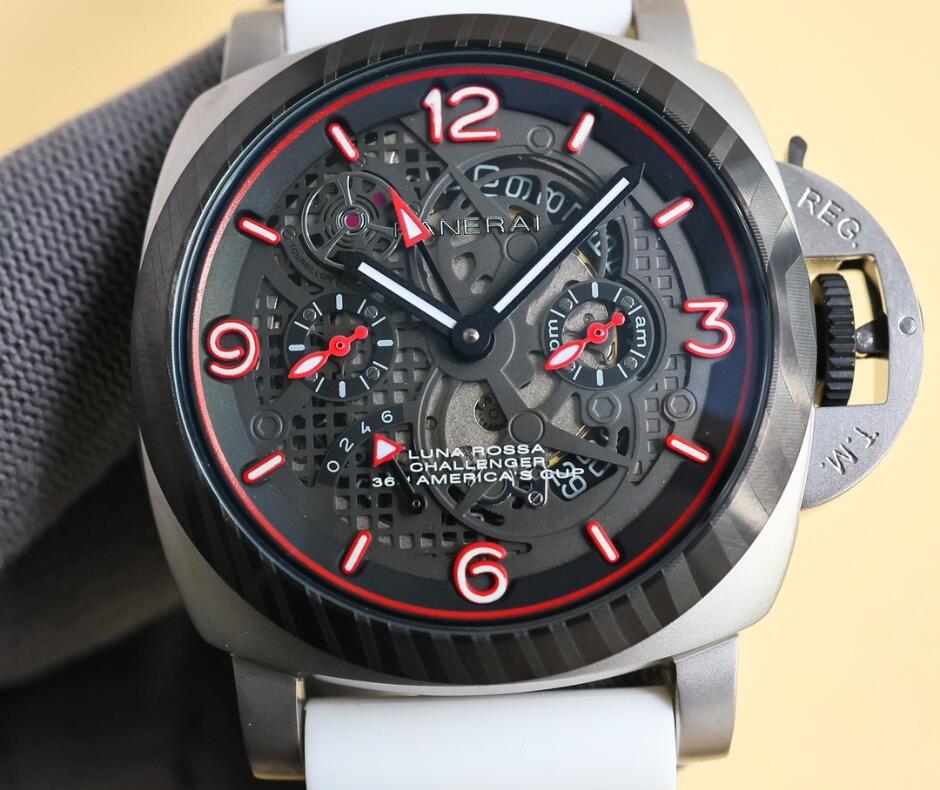 オフィチーネ・パネライ 時計 コピー メンズ 47mm かっこいい スケルトン ウオッチ