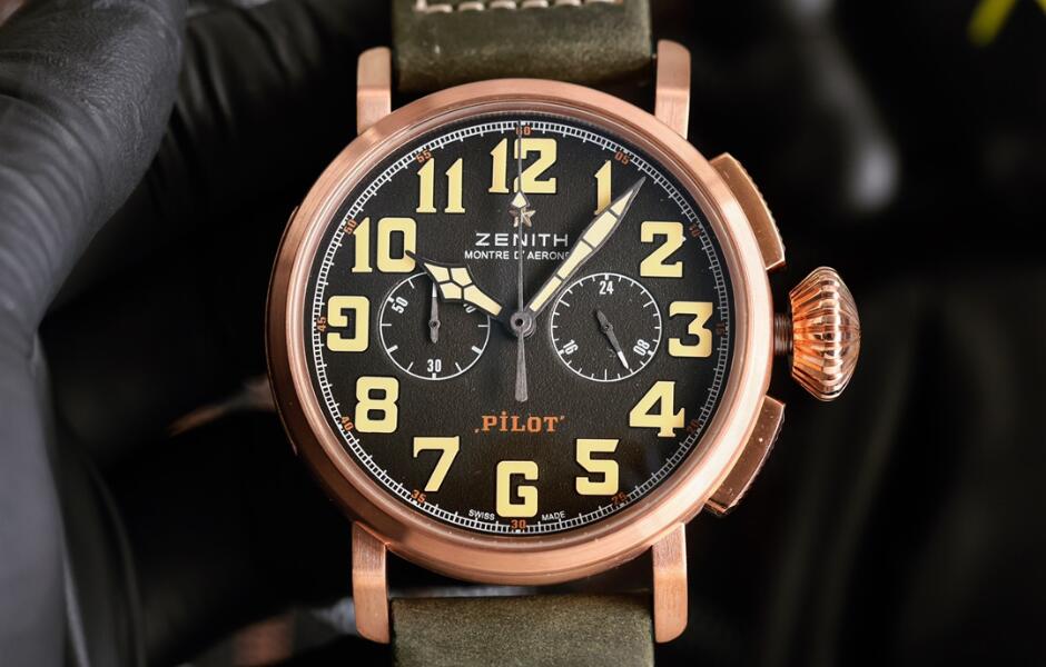 多機能 レトロ オシャレ ゼニス 時計 コピー メンズ 腕時計 人気 夜光 47mm クオーツムーブメント