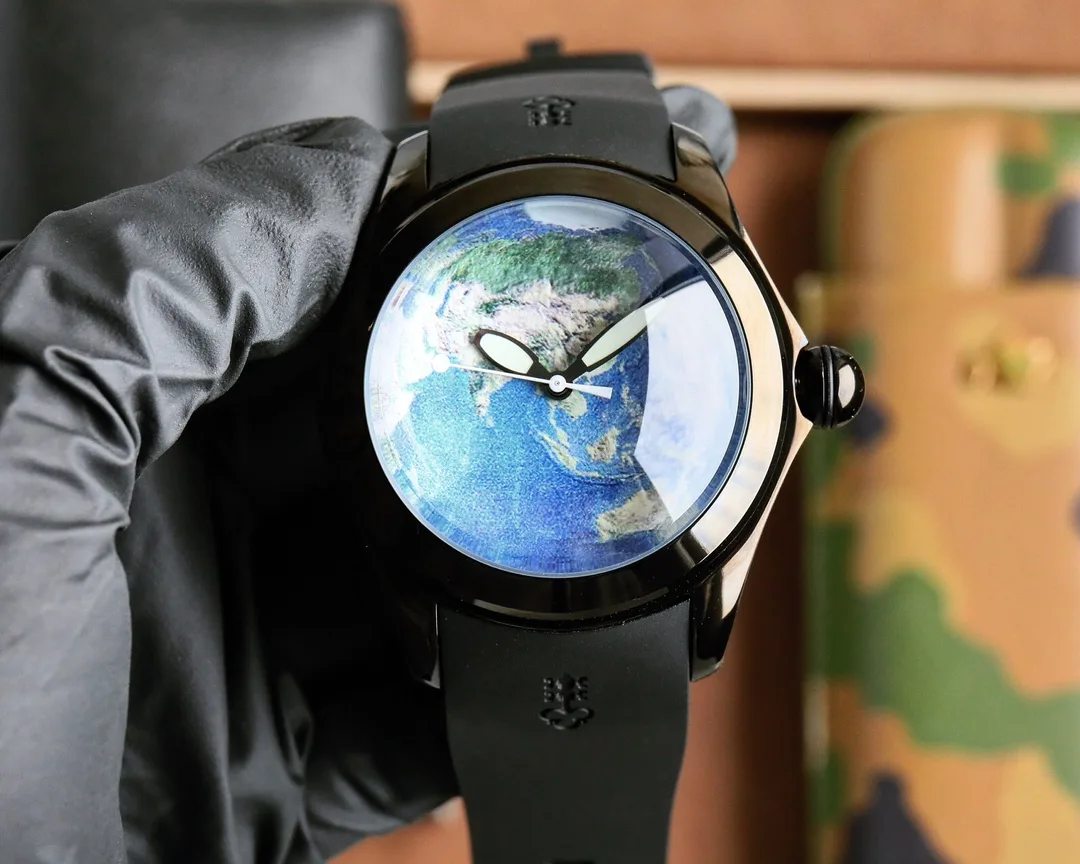 注目される メンズウォッチ アース コルム 時計 コピー 46mm 腕時計