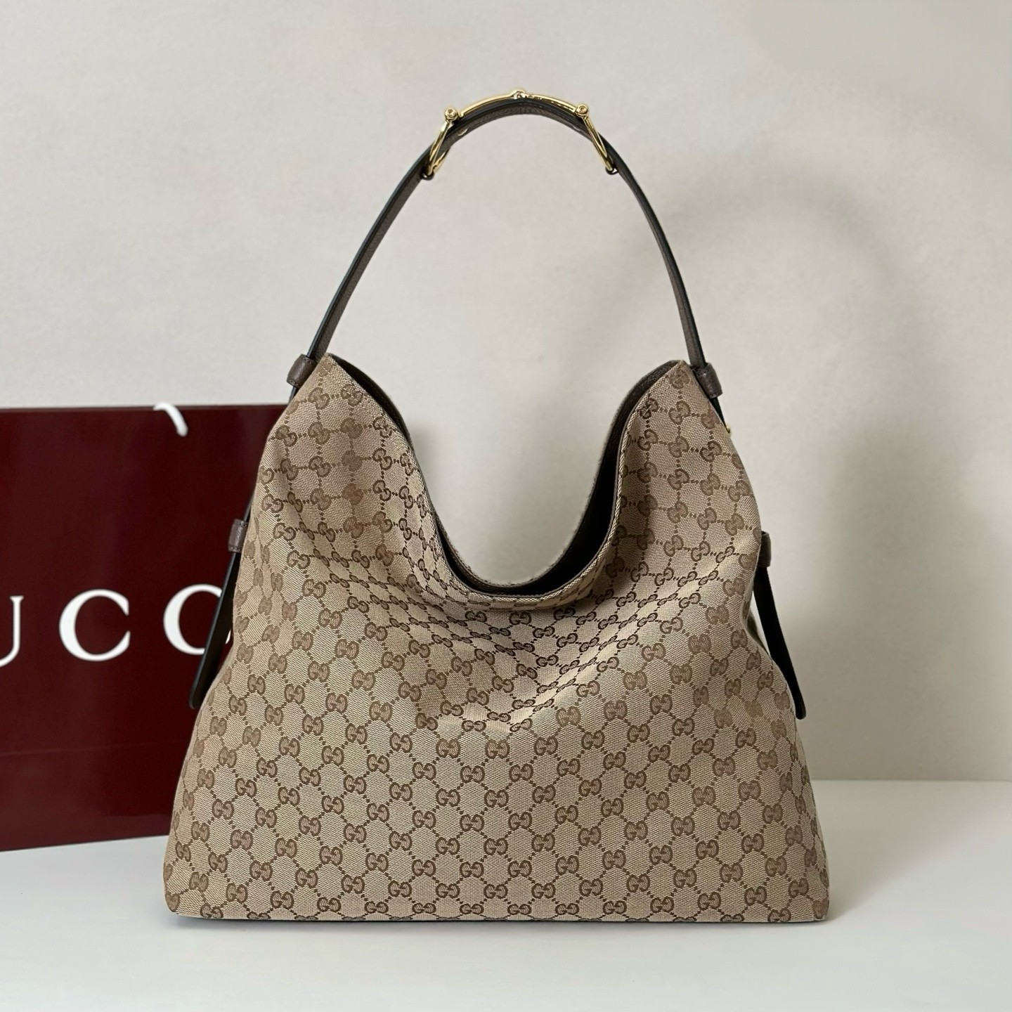 グッチ　ホースビット ホーボー GGキャンバス ラージバッグ 楽天市場】【バッグ】GUCCI グッチ GGキャンバス ホースビット