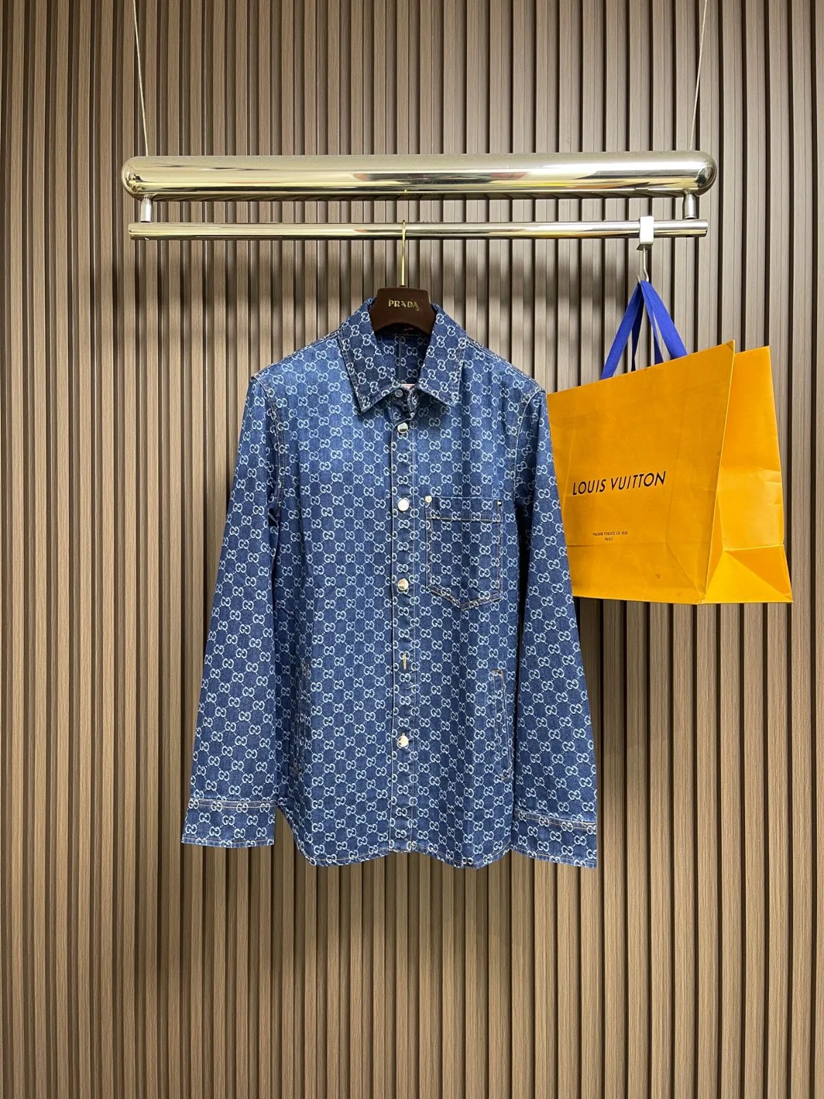 洗練された カジュアル GG デニムシャツ グッチ シャツ 偽物 トップス