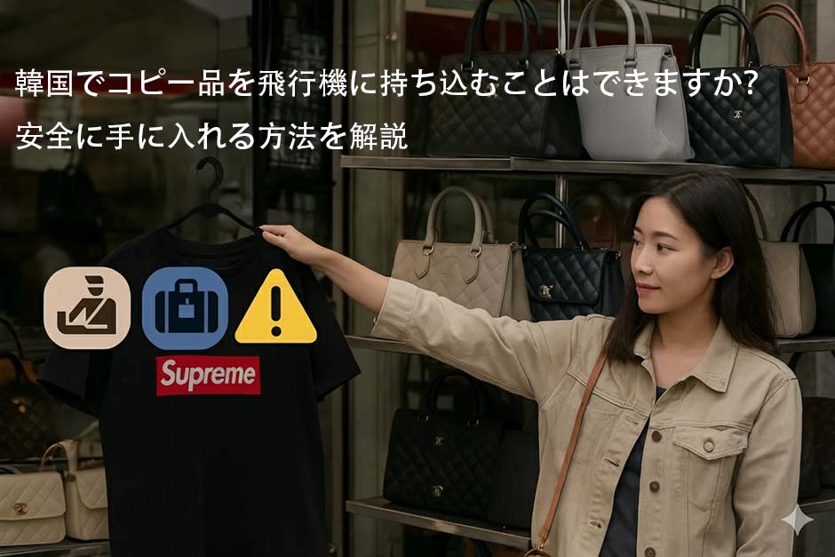 韓国でコピー品を飛行機に持ち込むことはできますか？安全に手に入れる方法を解説