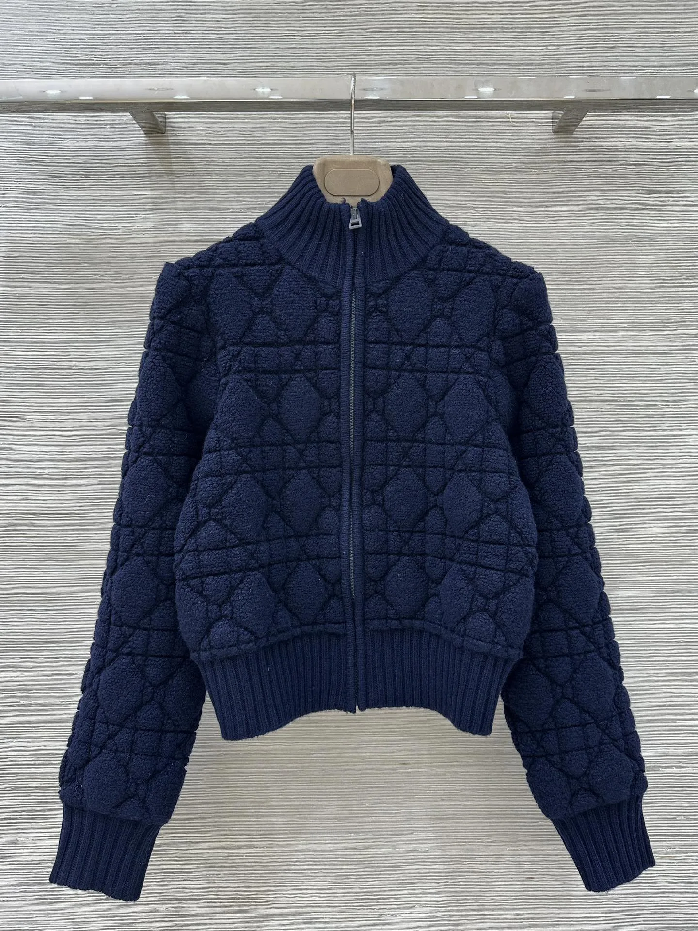 DiorAlps ジップカーディガン クリスチャン・ディオール ニット コピー ネイビー DiorAlps ジップカーディガン クリスチャン・ディオール ニット コピー ネイビー
