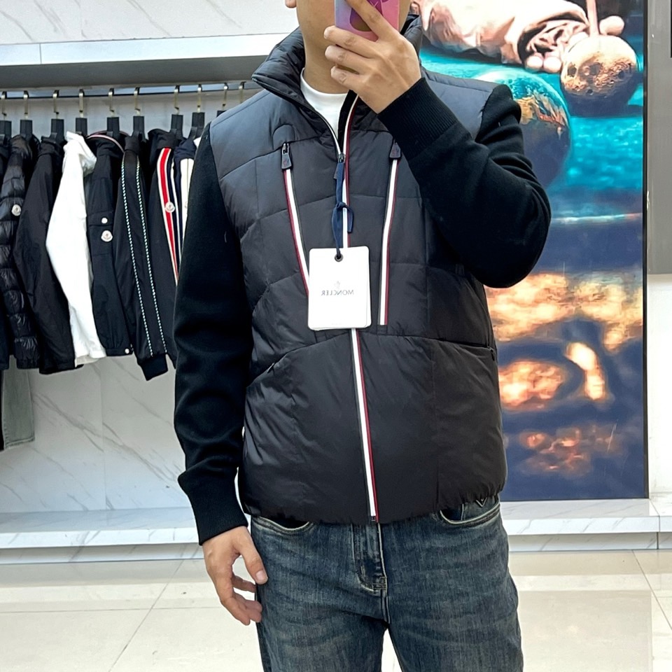 【良品】　MONCLER　モンクレール　ハイブリッド　ダウンジャケット　異素材 良品】 MONCLER モンクレール ハイブリッド ダウンジャケット 異素材