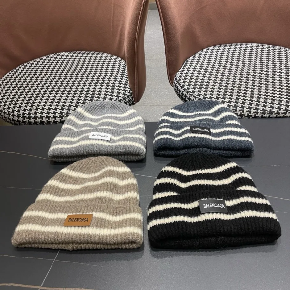 定番 カジュアル ストライプ ニットキャップ バレンシアガ キャップ 偽物 定番 カジュアル ストライプ ニットキャップ バレンシアガ キャップ 偽物