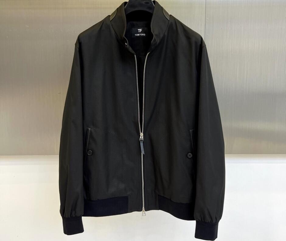 洗練された 大人 上品 ブルゾン トムフォード ジャケット 偽物 メンズ ブラック