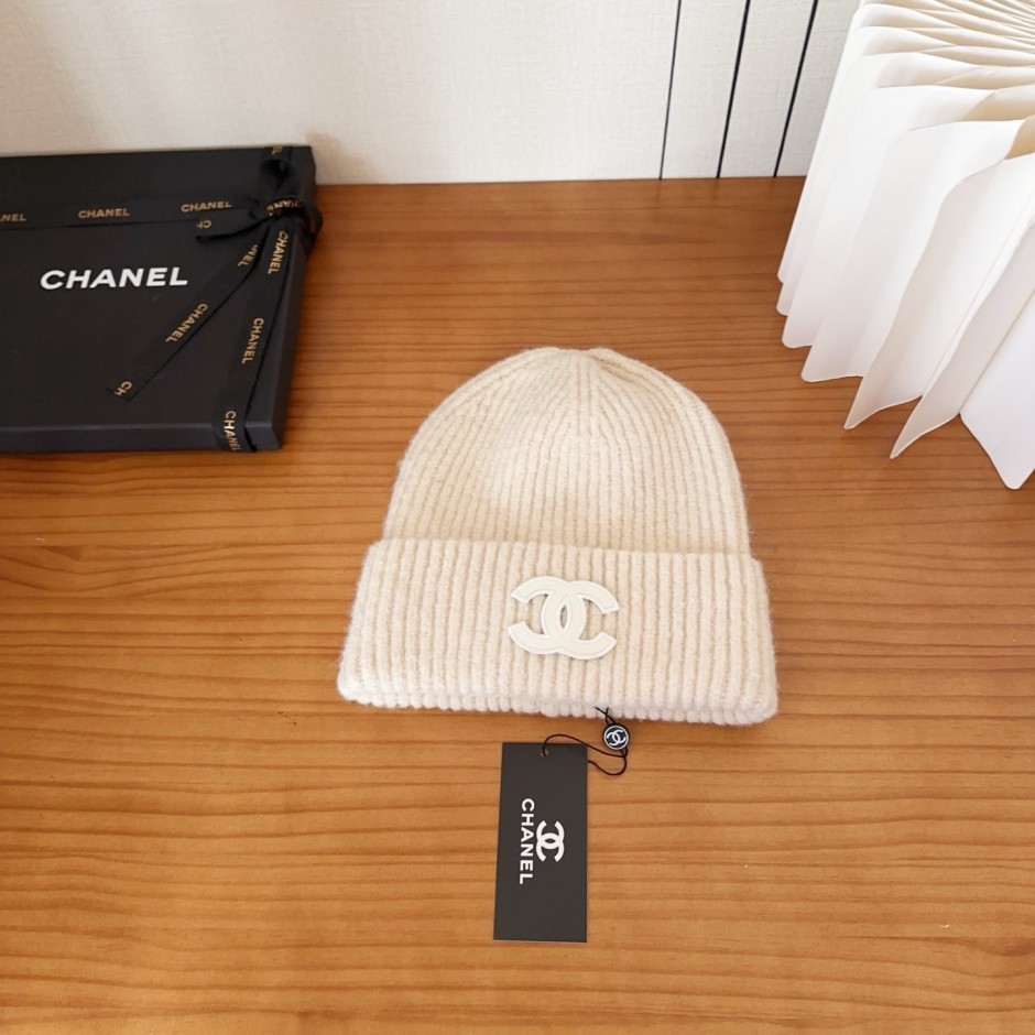 シンプル CCロゴ ニットキャップ ビーニー シャネル キャップ コピー 5