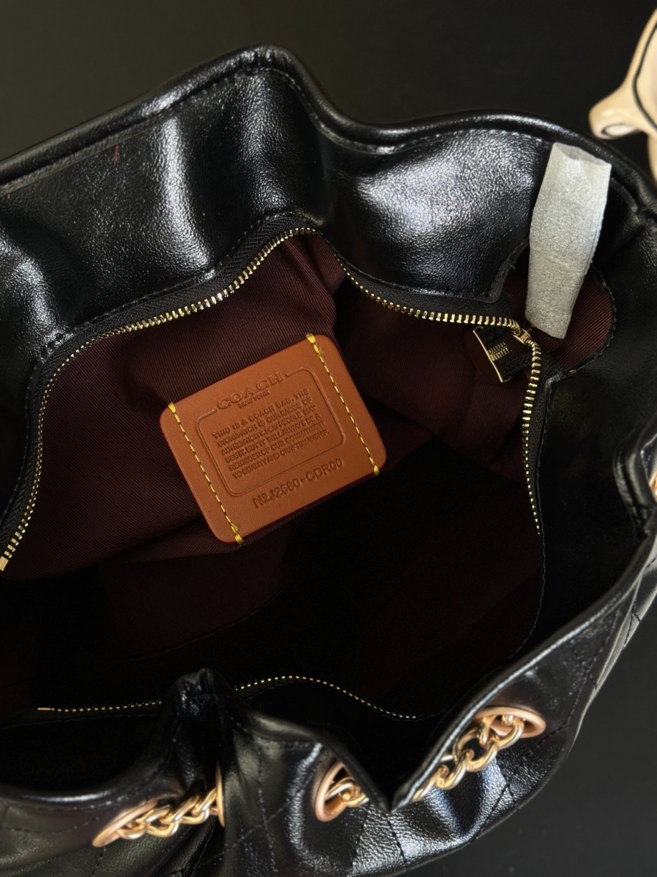 洗練された エレガント COACH コーチ エヴリン ショルダー バッグ