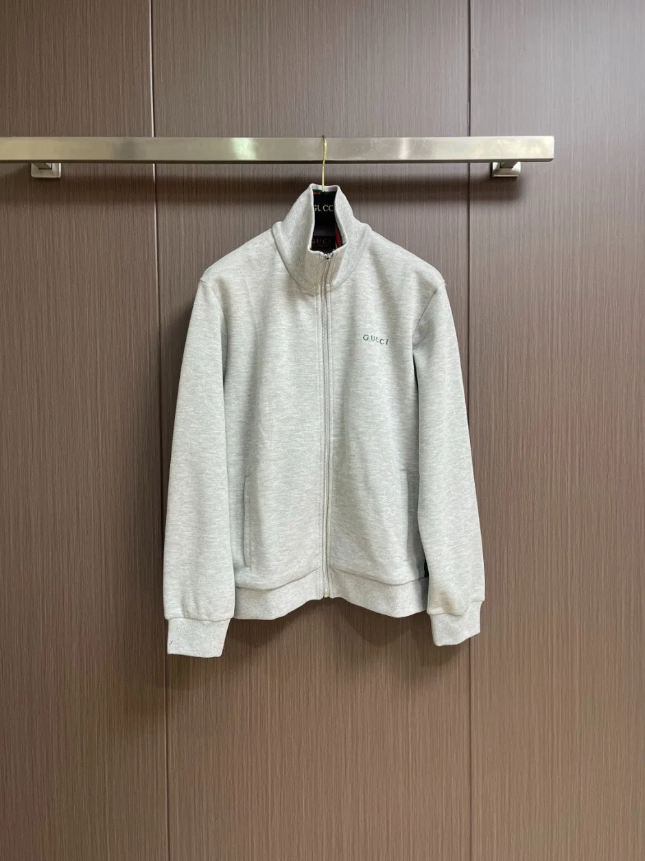 ロゴ刺繍 ジップアップ トラックジャケット グッチ ジャケット コピー グレー ロゴ刺繍 ジップアップ トラックジャケット グッチ ジャケット コピー グレー