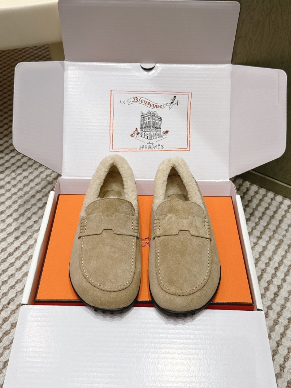 正規品HERMES ベージュ スエード ローファー 36 楽天市場】エルメス（素材（生地・毛糸）スエード）（ローファー