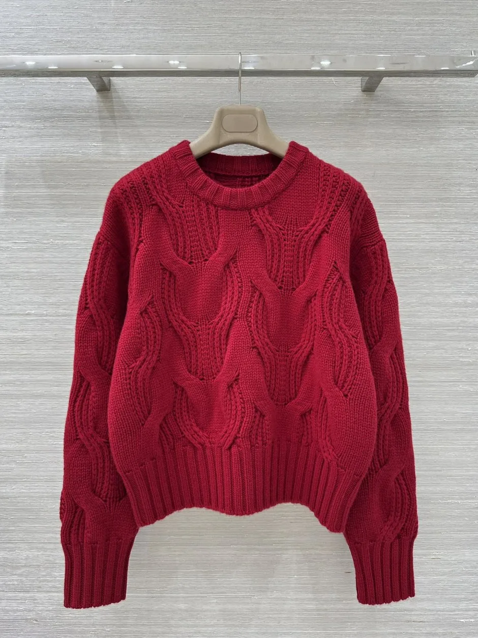 ウール&カシミヤ ケーブル編み セーター ボッテガ・ヴェネタ スーパーコピー レッド ウール&カシミヤ ケーブル編み セーター ボッテガ・ヴェネタ スーパーコピー レッド
