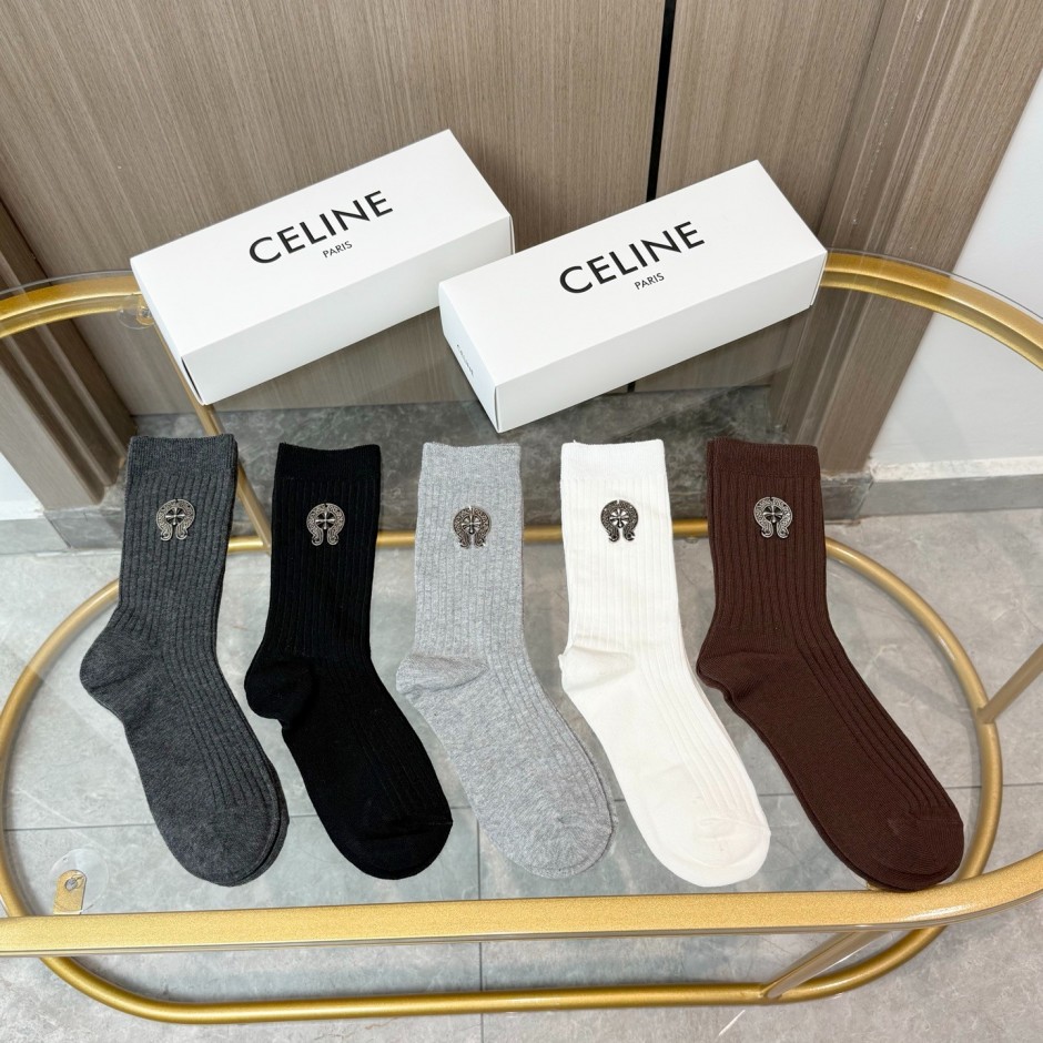 100%本物　正規店購入　未使用　クロムハーツ靴下 クロムハーツ】EXECUTIVE SOCKS靴下 ☆3色セット☆ 男女兼用 (CHROME