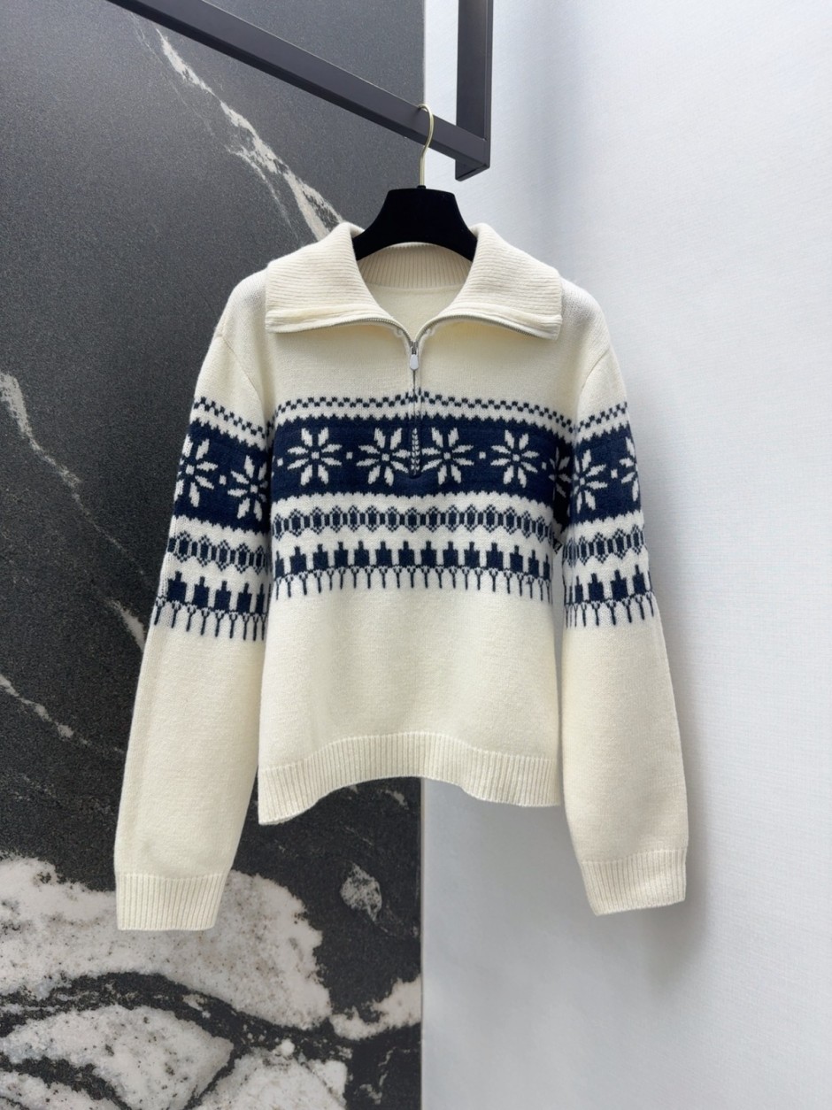 ラルフローレン セーター 偽物 フェアアイル柄 ハーフジップ ニット