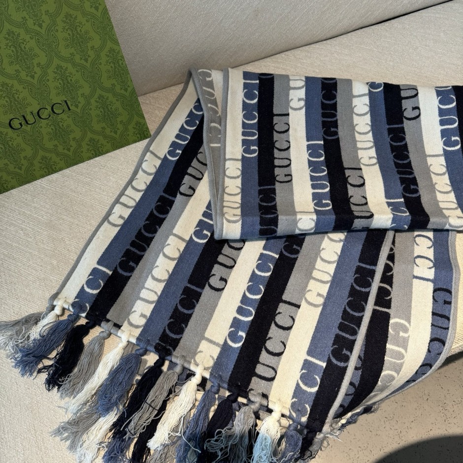 GUCCI ストライプ マフラー グッチ スカーフ コピー ユニセックス