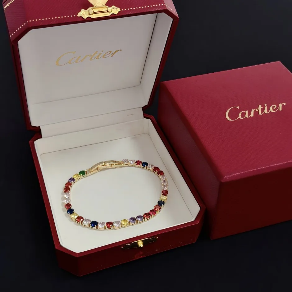 マルチカラー ストーン テニスブレスレット カルティエ ブレスレット 偽物 マルチカラー ストーン テニスブレスレット カルティエ ブレスレット 偽物