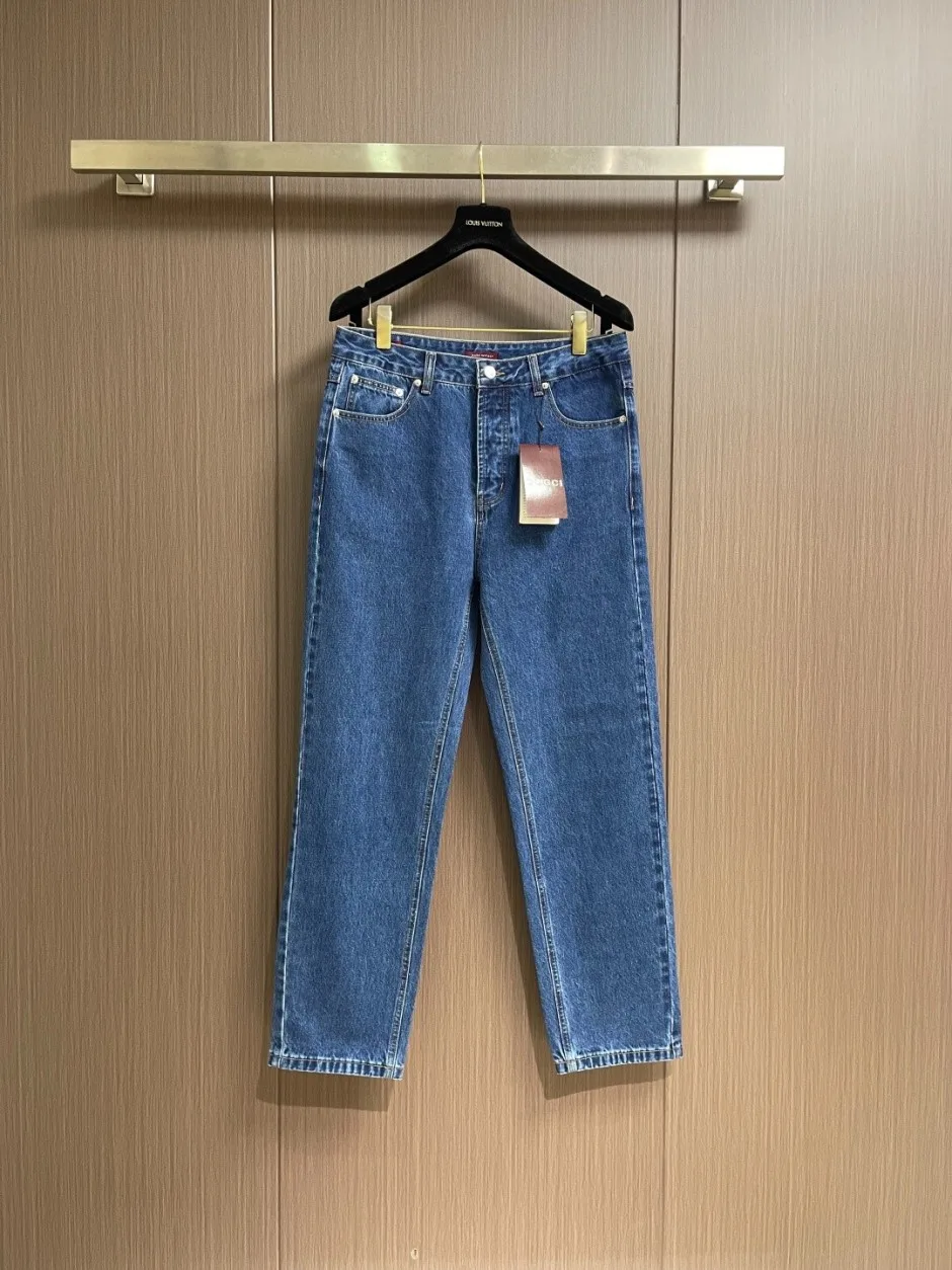 合わせやすい ホースビット付き デニムパンツ グッチ ジーンズ 偽物 ブルー 合わせやすい ホースビット付き デニムパンツ グッチ ジーンズ 偽物 ブルー