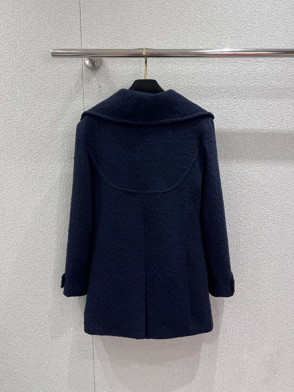 エレガント ツイード ダブルブレストコート シャネル ジャケット