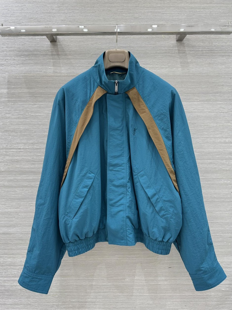 バイカラー ナイロンブルゾン イヴ・サンローラン ジャケット コピー