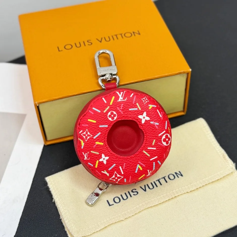 バッグチャーム・LV ドーナッツ ルイ・ヴィトン キーホルダー 偽物 レッド バッグチャーム・LV ドーナッツ ルイ・ヴィトン キーホルダー 偽物 レッド