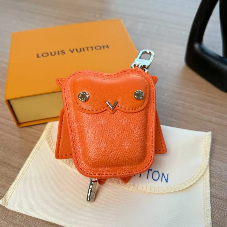 バッグチャーム･LV オウル ルイ・ヴィトン キーホルダー 偽物 オレンジ