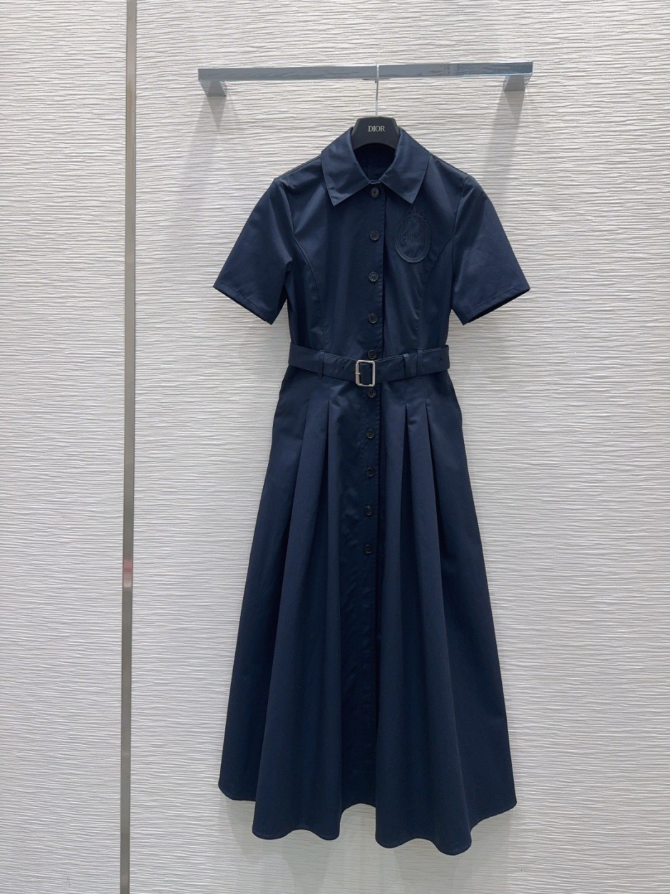 定番 コットン シャツドレス クリスチャン・ディオール ワンピース