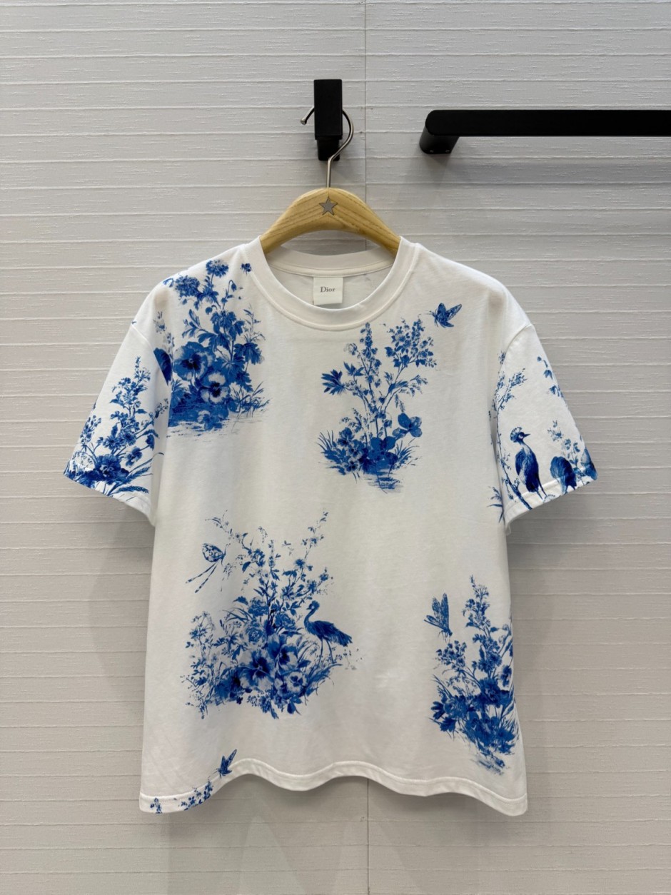 Dioriviera コットン 半袖Tシャツ クリスチャン・ディオール Tシャツ