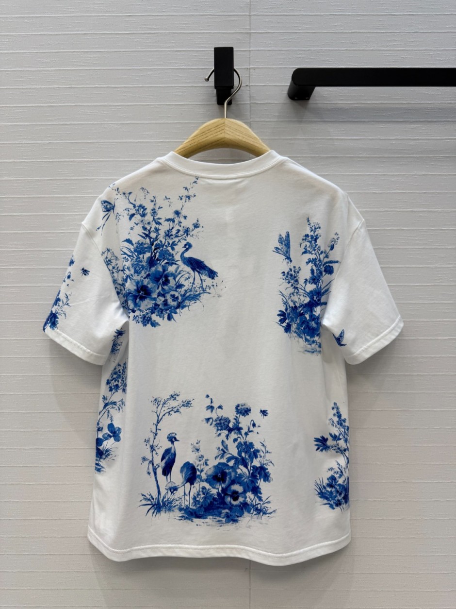 Dioriviera コットン 半袖Tシャツ クリスチャン・ディオール Tシャツ