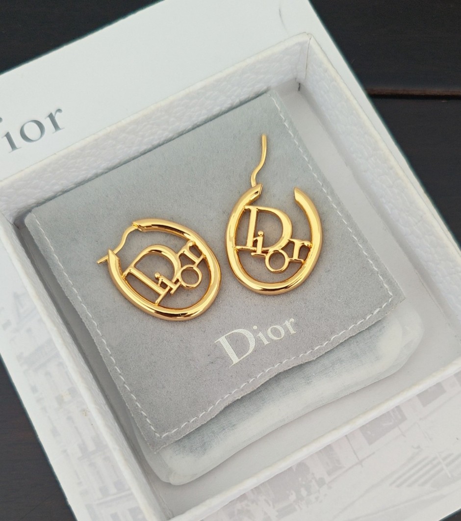 Dior Oblique フープピアス クリスチャン・ディオール イヤリング 偽物
