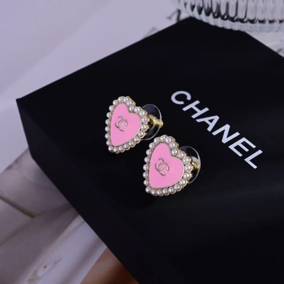 ハートモチーフ ミニパール CCロゴ ピアス シャネル イヤリング 偽物