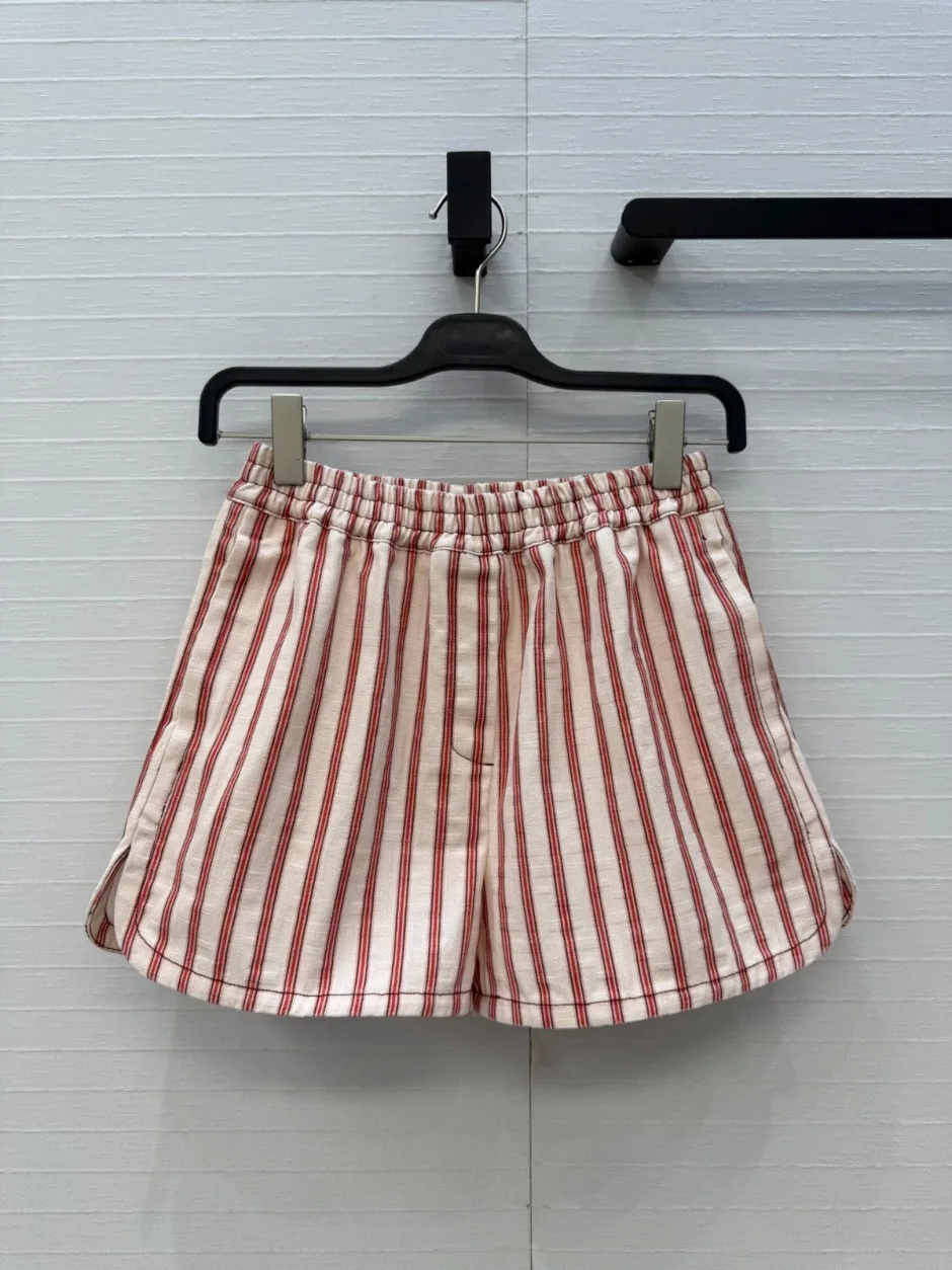 フェンディ パンツ 偽物 爽やか コットン ストライプ柄 ショートパンツ フェンディ パンツ 偽物 爽やか コットン ストライプ柄 ショートパンツ