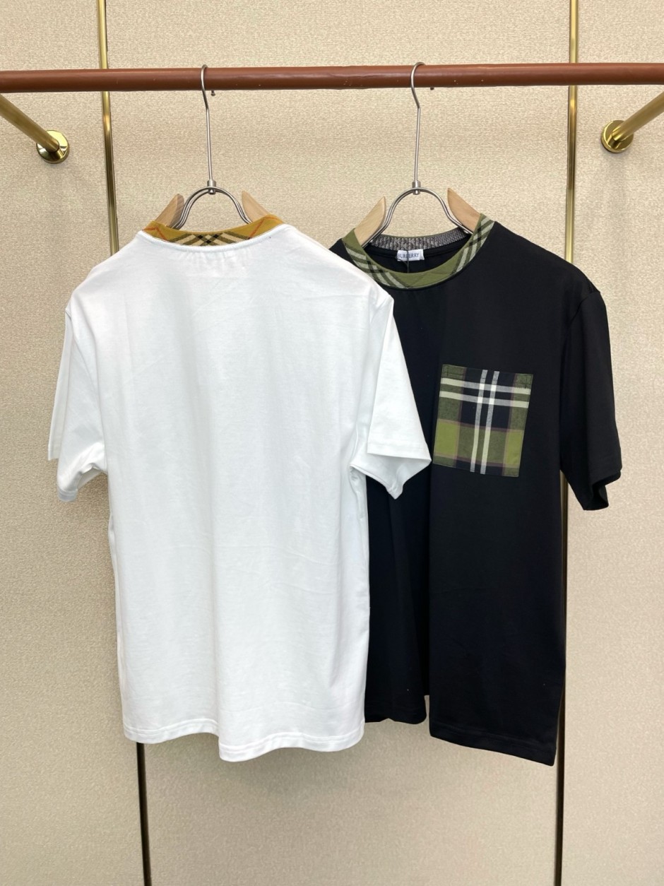 1784532297357793.jpg カジュアル 洗練された クルーネック 半袖Tシャツ バーバリー Tシャツ 偽物 コットン