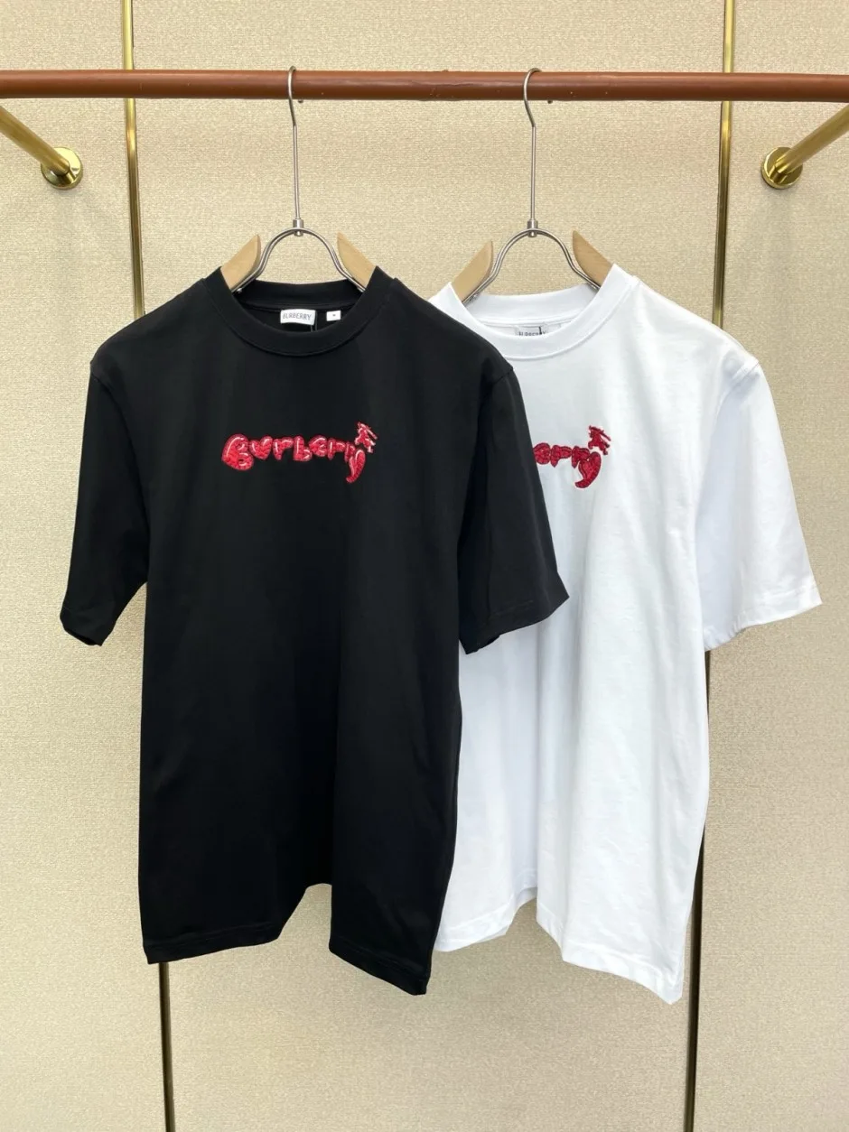 シンプル コットン 半袖Tシャツ バーバリー Tシャツ 偽物 合わせやすい