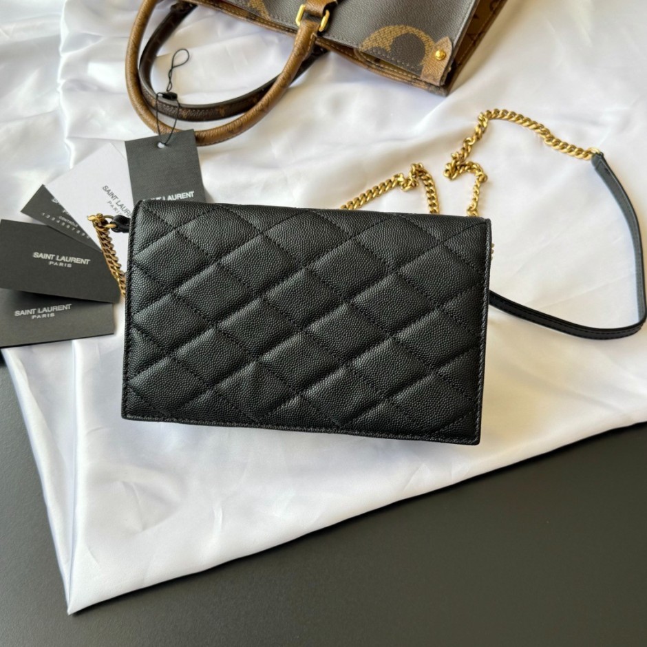 1784879333346298.jpg イヴ・サンローラン バッグ スーパーコピー YSL キルティング チェーンショルダーバッグ ブラック
