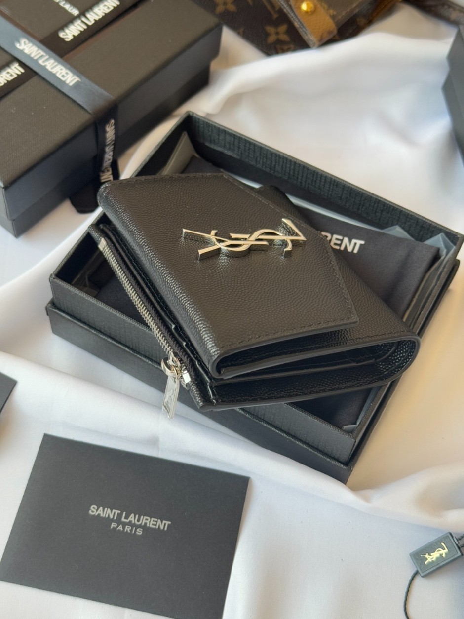 1784881468903508.jpg YSL コンパクトウォレット イヴ・サンローラン 財布 スーパーコピー 小銭入れ ブラック