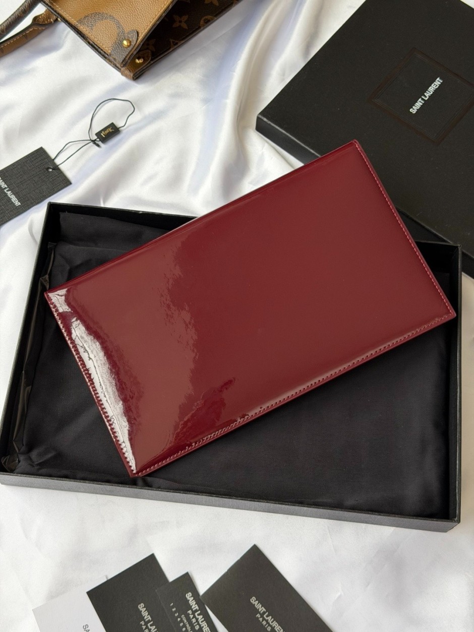 1784886059124062.jpg パテントレザー YSLロゴ クラッチバッグ イヴ・サンローラン バッグ スーパーコピー レッド