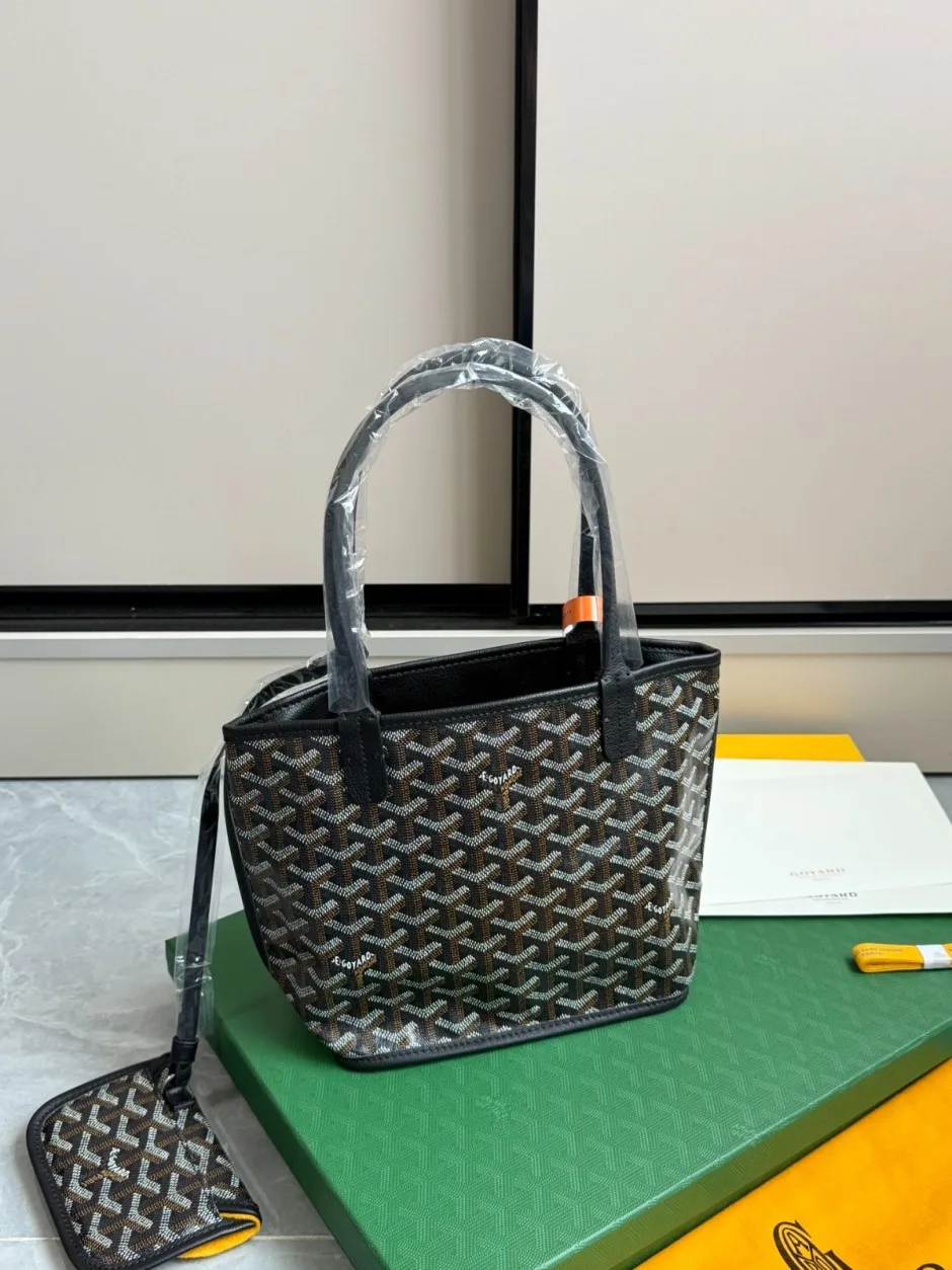1785118448120073.jpg ゴヤール バッグ スーパーコピー アンジュ トートバッグ ミニポーチ ブラック