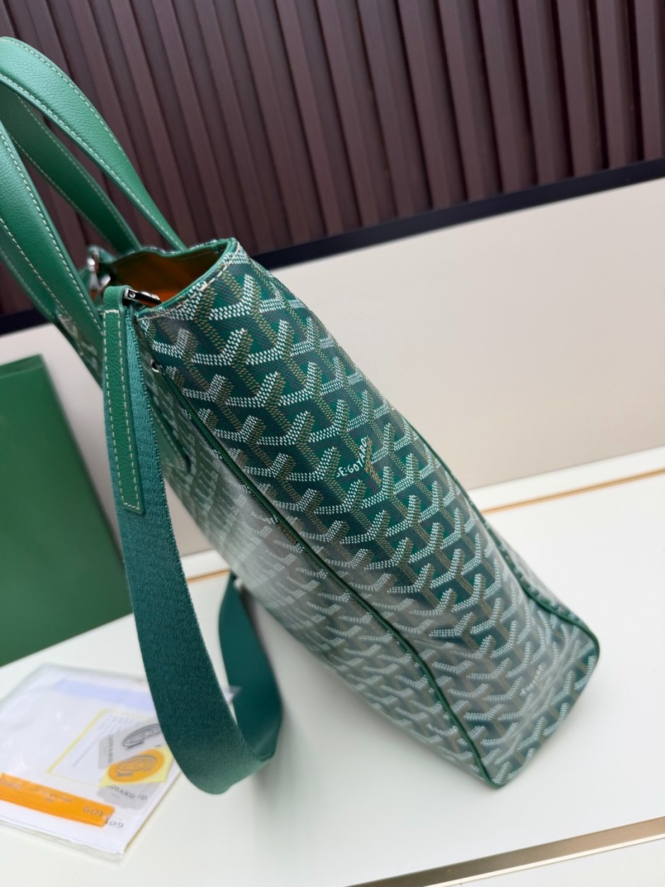 1785145131825744.jpg ゴヤール スーパーコピー 洗練された 大容量 ヴォルテール バッグ グリーン