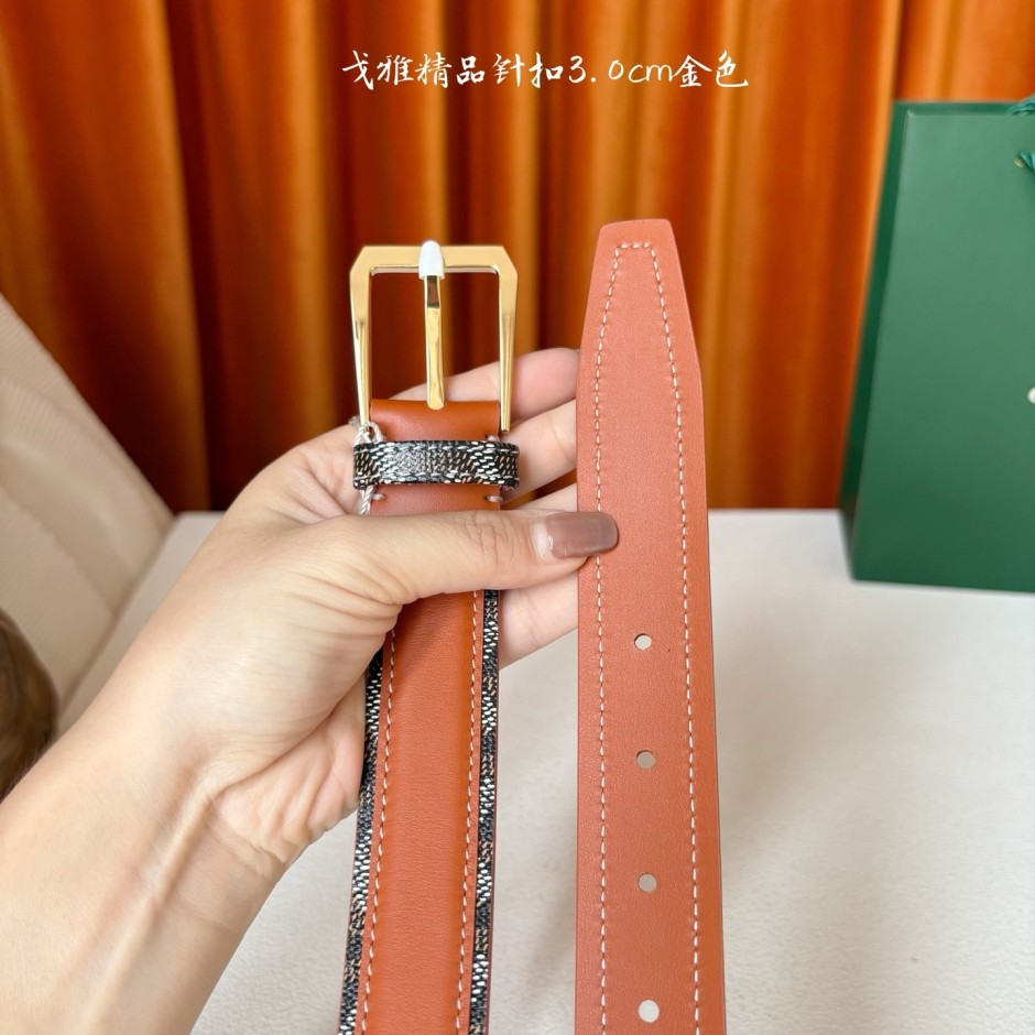 1785230876582346.jpg 人気 合わせやすい 30mm ピンバックル ゴヤール ベルト コピー レザー