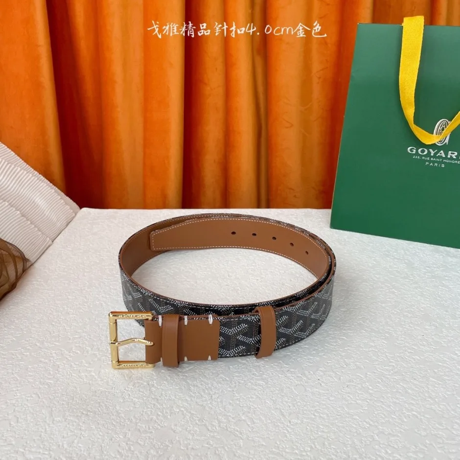 1785231968554585.jpg 目を惹く ヘリンボーン柄 レザーベルト ゴヤール ベルト コピー 40mm