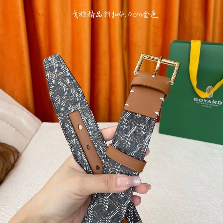 1785231968851478.jpg 目を惹く ヘリンボーン柄 レザーベルト ゴヤール ベルト コピー 40mm