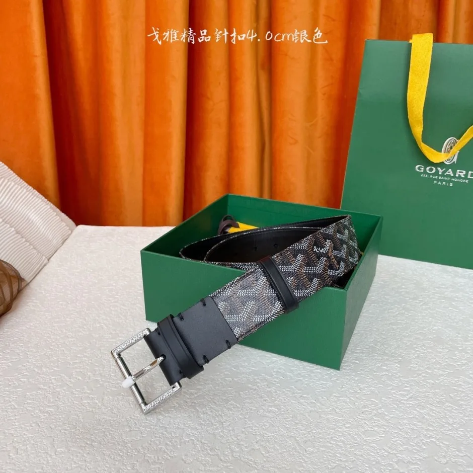 1785232120161524.jpg ゴヤール ベルト コピー 40mm 目を惹く ヘリンボーン柄 レザーベルト