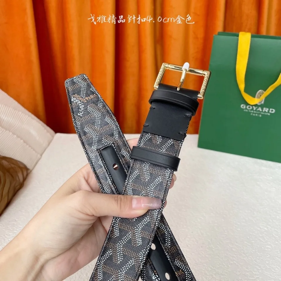 1785232120799503.jpg ゴヤール ベルト コピー 40mm 目を惹く ヘリンボーン柄 レザーベルト
