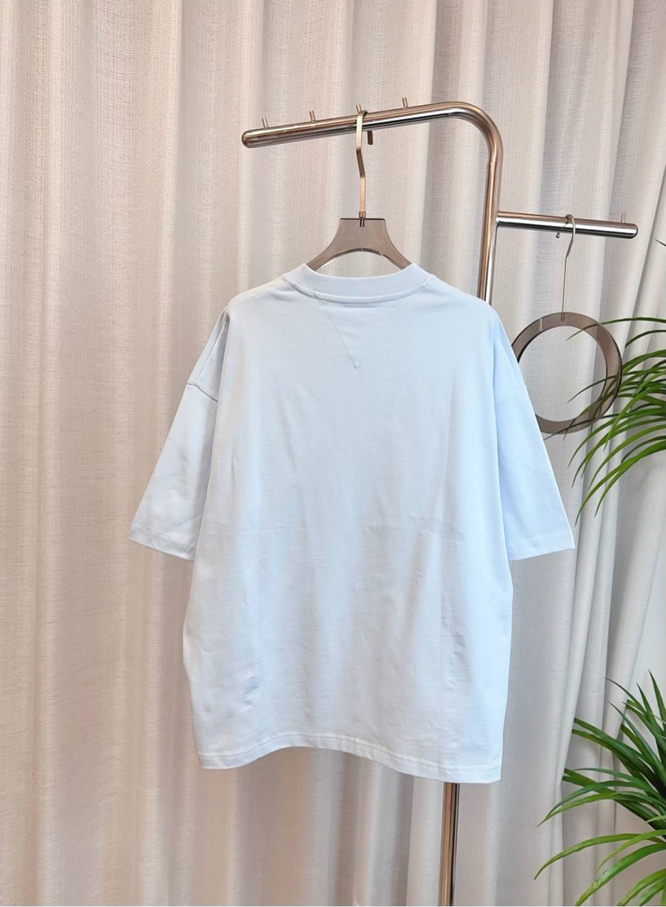 ユニセックス ポケット付き 半袖Tシャツ ボッテガ・ヴェネタ Tシャツ コピー ライトブルー