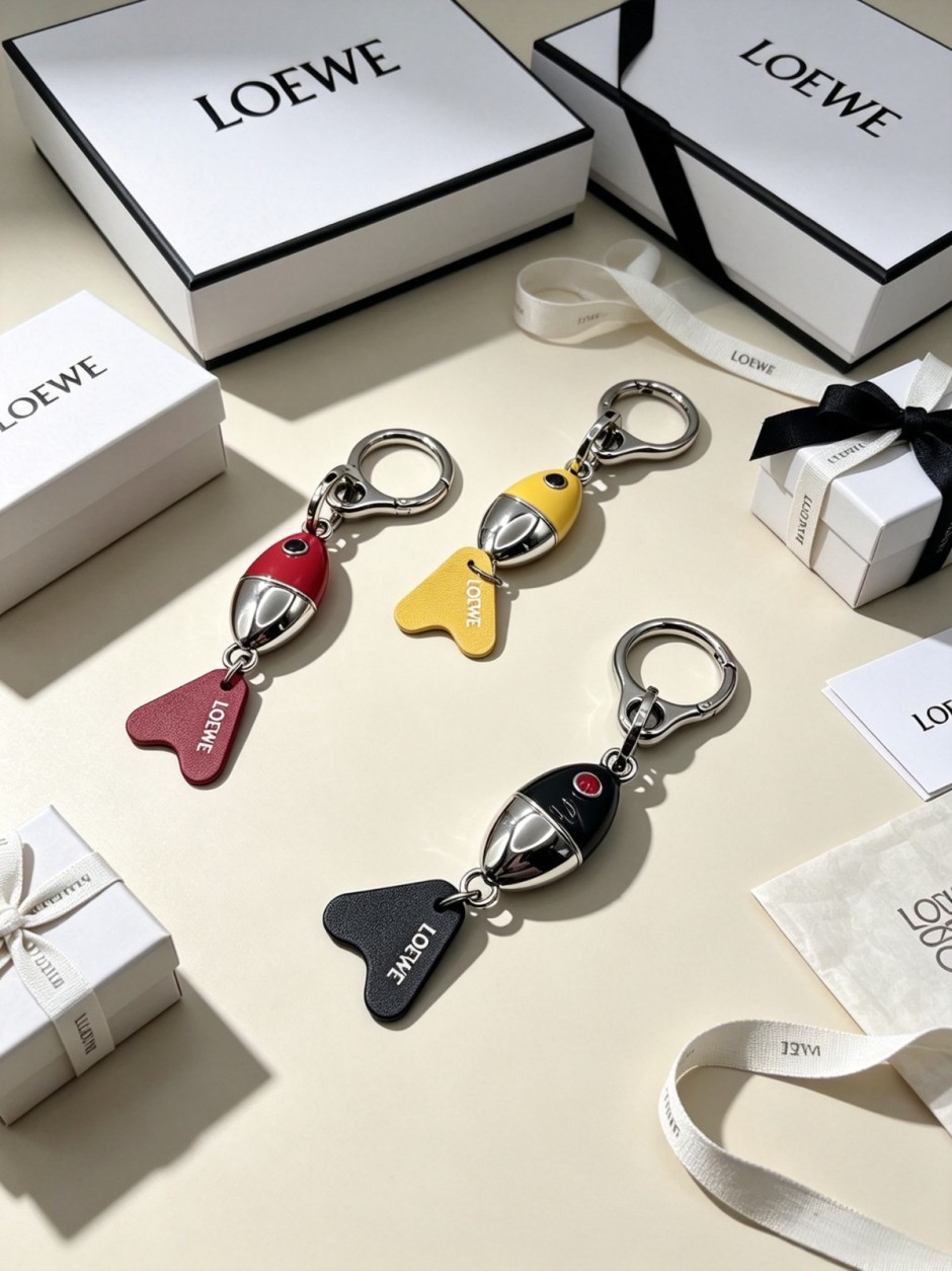 遊び心満載 フィッシングルアー チャーム ロエベ キーホルダー 偽物