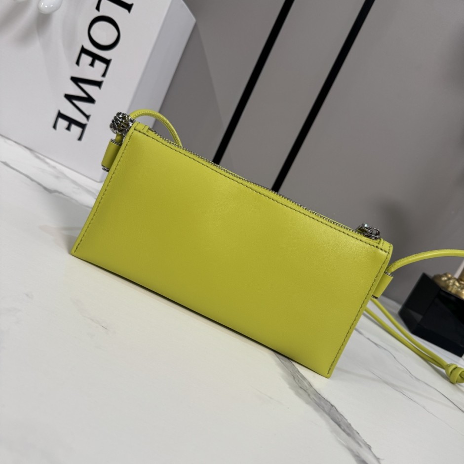 1785325731791110.jpg ジョヤ レザーポーチ ショルダーバッグ ロエベ バッグ スーパーコピー ライムイエロー