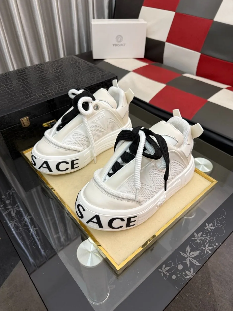 1785558490312097.jpg スタイリッシュ 厚底スニーカー ヴェルサーチ スニーカー コピー 注目される メンズシューズ ホワイト