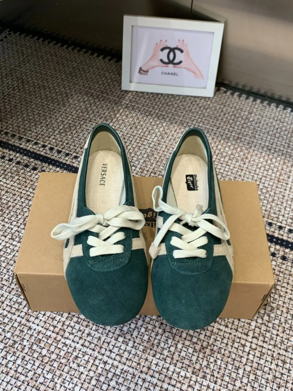 1785560039543792.jpg 人気 カジュアル オニツカタイガー×ヴェルサーチ スニーカー スーパーコピー グリーン
