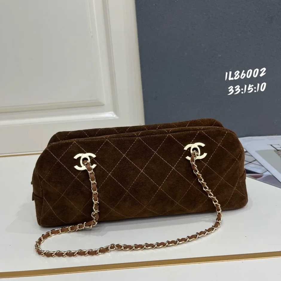 1785727726319465.jpg 洗練された スエード ショルダーバッグ シャネル バッグ コピー ブラウン